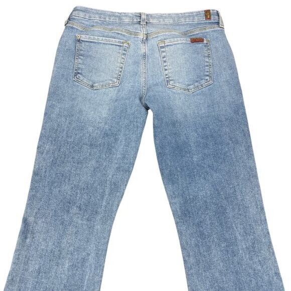 7 For All Mankind High Rise Straight Jean Size 28 - Picture 6 of 8